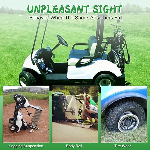 Miniatura 5 de ILVGOLF Kit de amortiguador trasero para carrito de golf de 2 piezas para Yamaha G29 Drive Gas o Electric 2007-2016, OEM JW1-F2210-00-00,