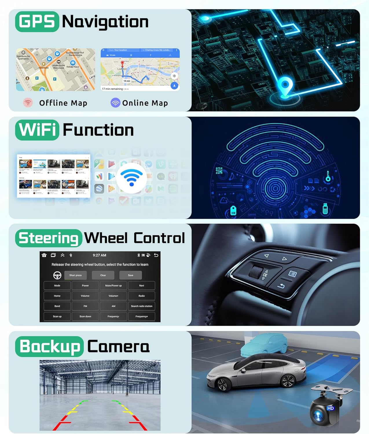 8 Core 6G+128G 5G WiFi Car Radio for VW Golf 5 6 Passat Jetta Caddy EOS T5 Tiguan Touran Polo, with Wireless Carplay & Android Auto, 7" 1280P IPS Touchscreen VW Car Stereo BT5.0 SWC Backup Camera