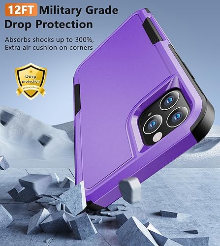 Miniatura 4 de FNTCASE Funda para iPhone 11 Pro-Max Funda protectora para teléfono de doble capa de grado militar a prueba de caídas  Protección resistente a