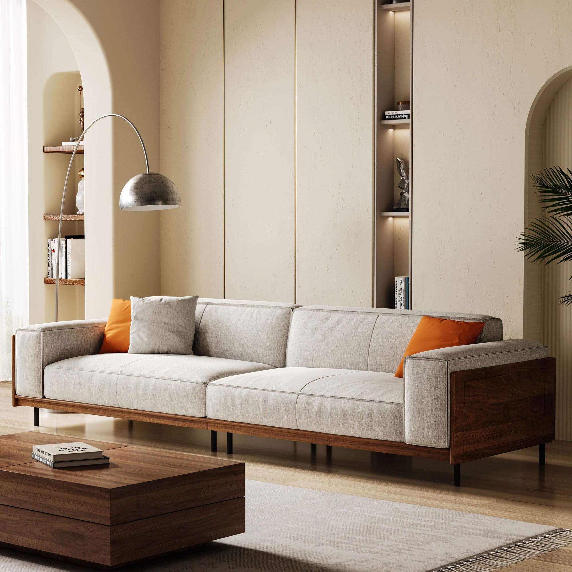 Amazon.com: NessCarsti Modern 4-Seater Sofa for Living Room