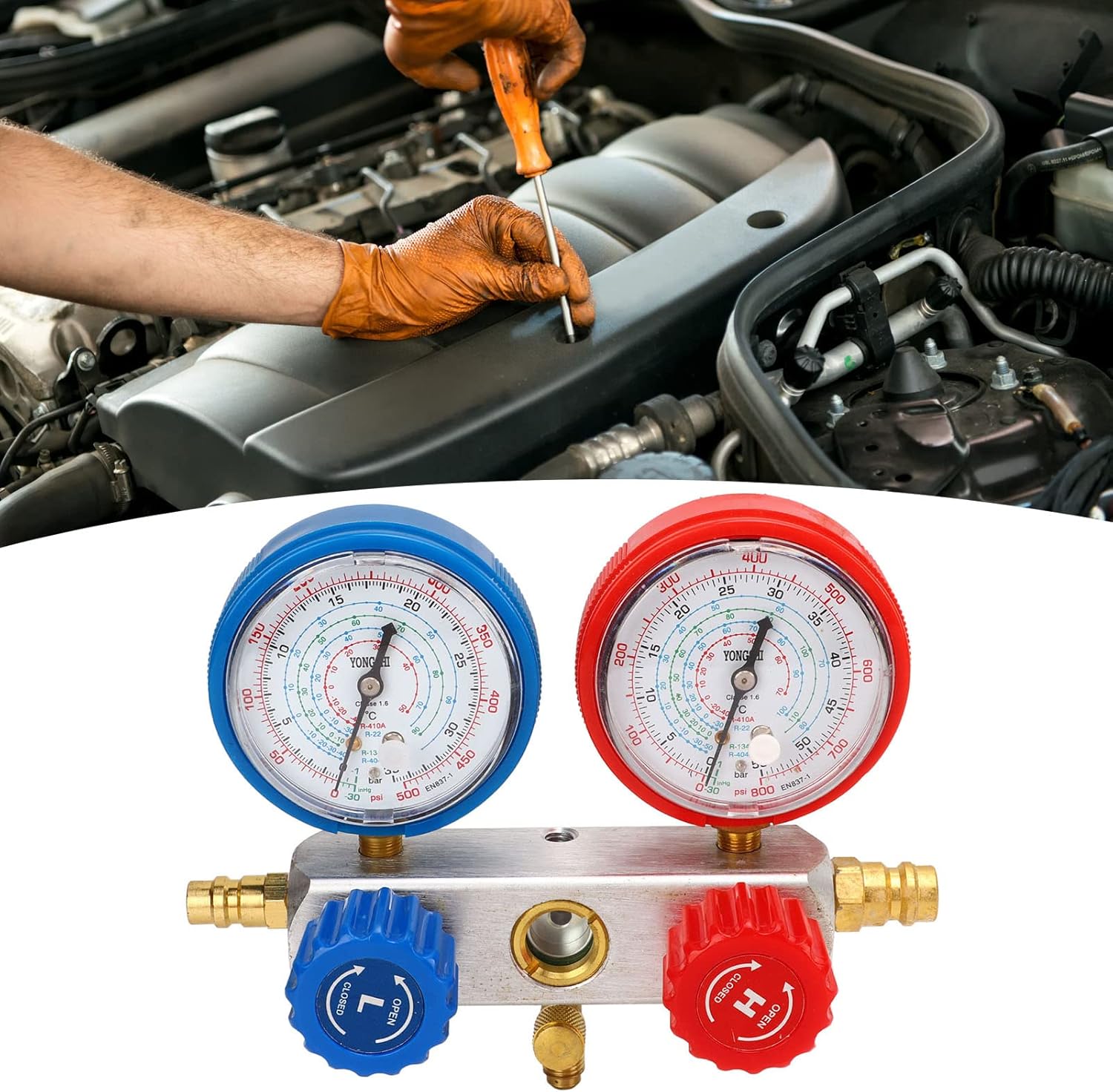 Buy Air Conditioning Diagnostic Charging Set, 3 Way 4000PSI Burst