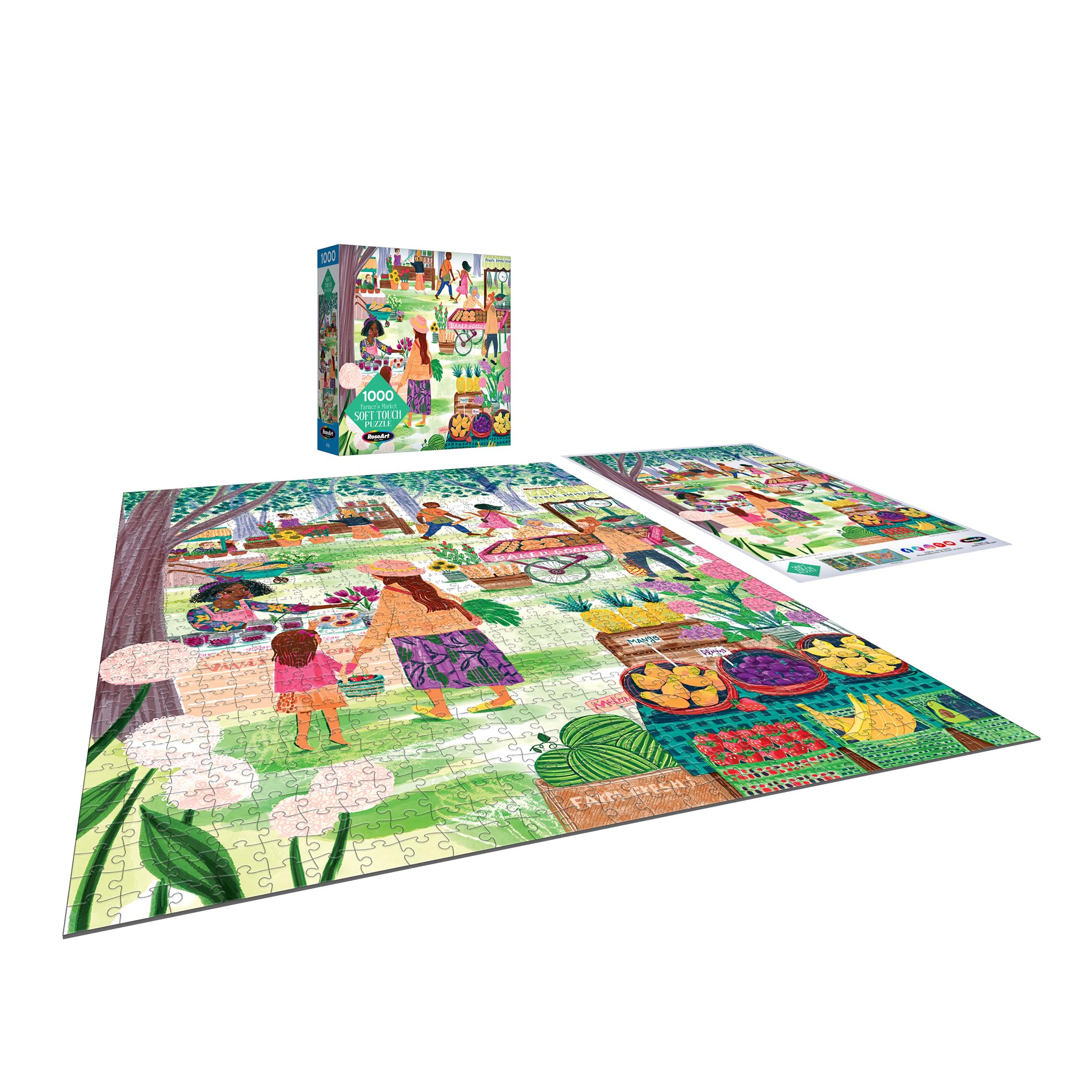 Amazon.com: RoseArt - Soft Touch - Farmer's Market - 1000 Piece