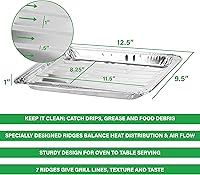 Vista 2 de PARTY BARGAINS Sartenes de aluminio para asar, paquete de 4, sartenes desechables resistentes para cocinar, asar, barbacoa, picnic (máximo 464.0 °F)