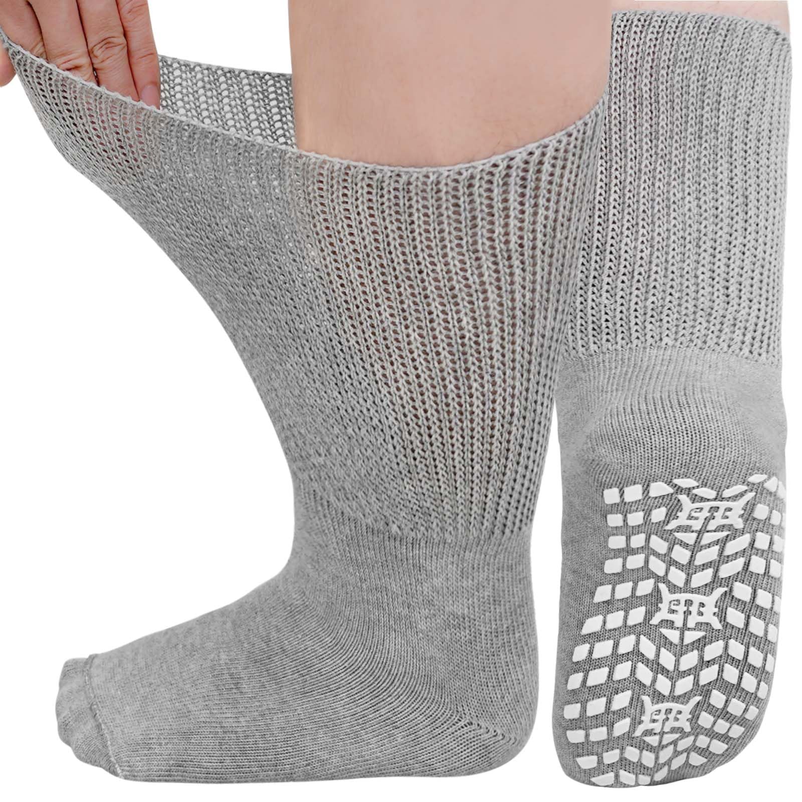 Chaussettes Diabétiques Antidérapantes Pour Homme Chaussettes Sans