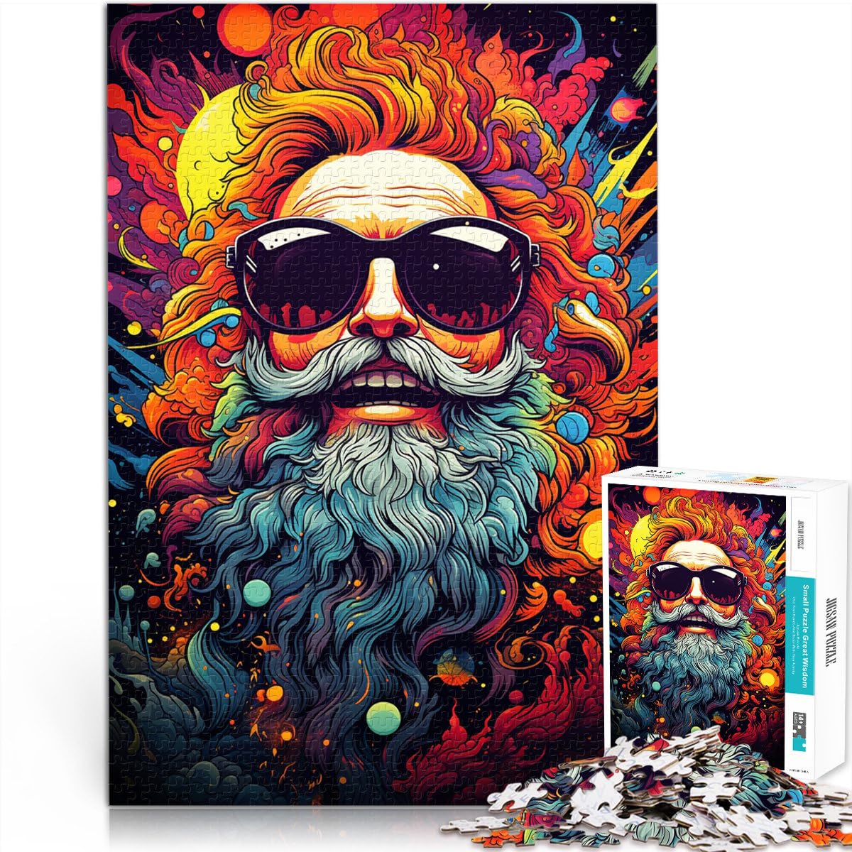 Jigsaw Puzzle Per Bambini arte colore vecchio 2000 Pezzi Jigsaw Puzzle 70 x 100 cm Grigio Card Puzzle per Adulti e Bambini Età 14 Anni Up Goditi Giochi Per Adulti
