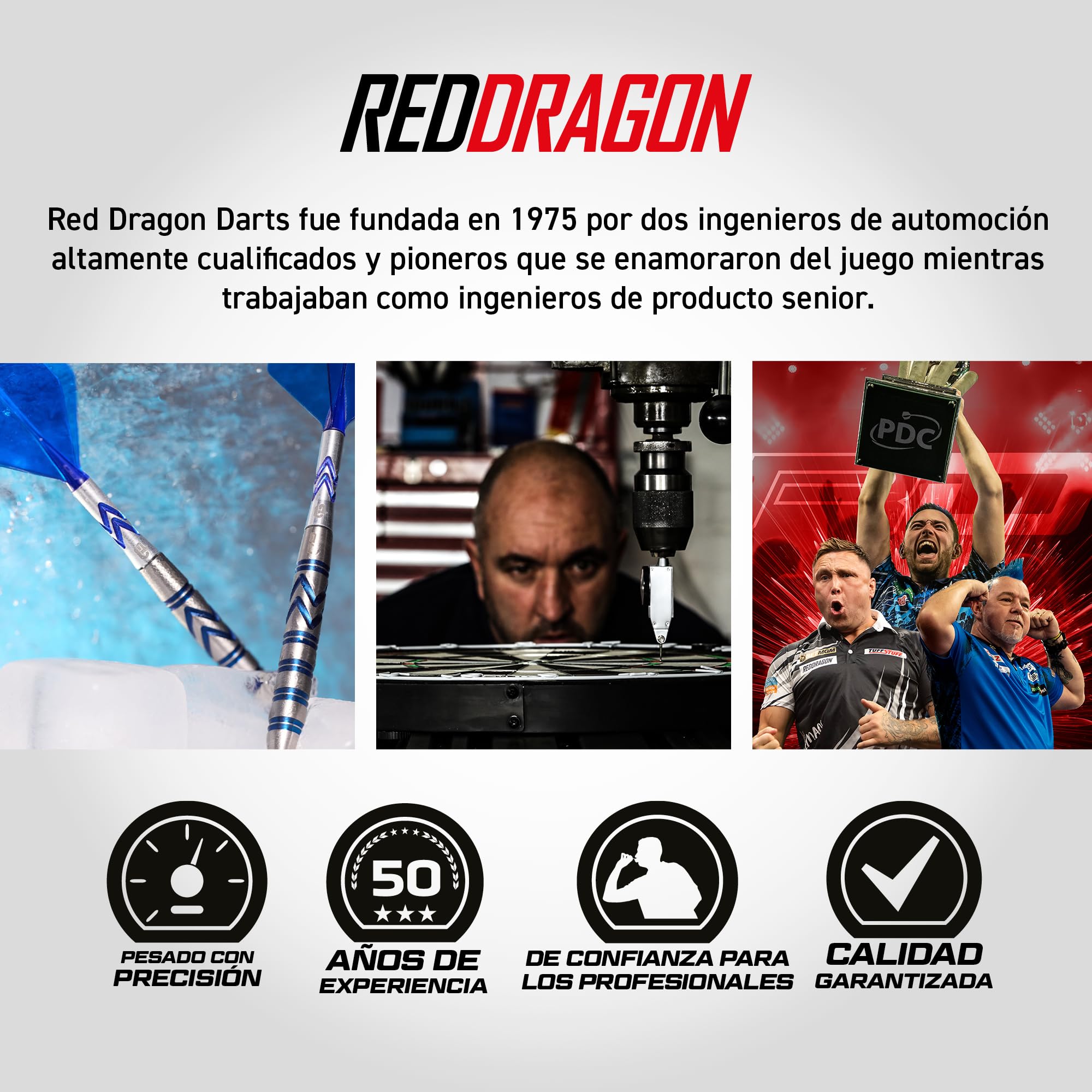 RED DRAGON Dardos Gerwyn Price Original | Gerwyn Price Original Switch Points - Juego de dardos de 90% tungsteno - Nitro Flite integrado vuelo/eje, plumas de dardos y tallos | Dardo de 24 g