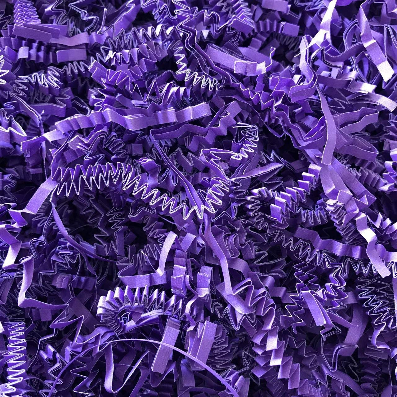 Black Cat Avenue 2 LB Purple Crinkle Cut Paper Shred Filler for Gift Wrap and Basket Filler