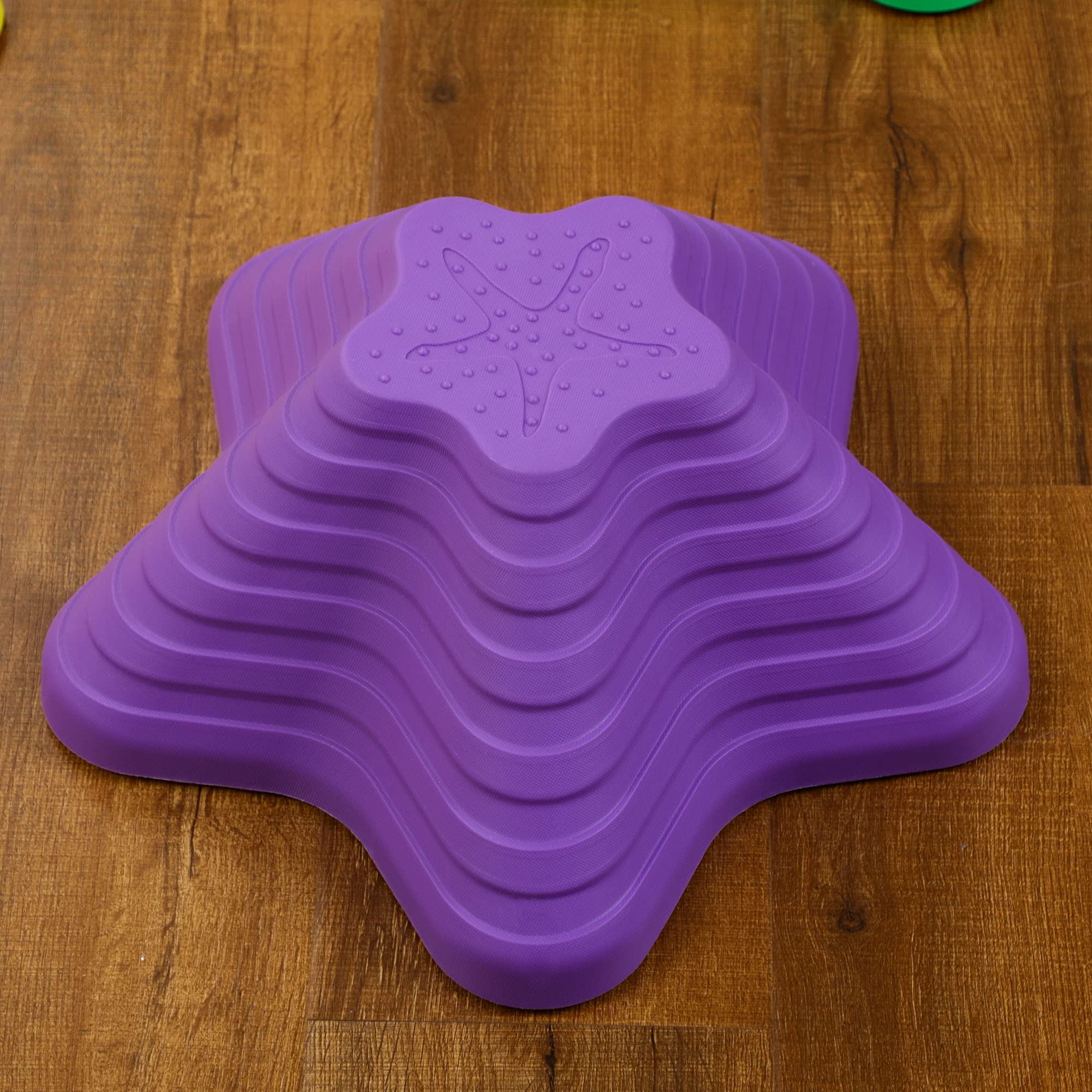 ZONEKIZ Piedras de paso para niños, 11 piedras de río de equilibrio para carrera de obstáculos, apilables, antideslizantes, forma de estrella de mar, juego sensorial para interiores y exteriores