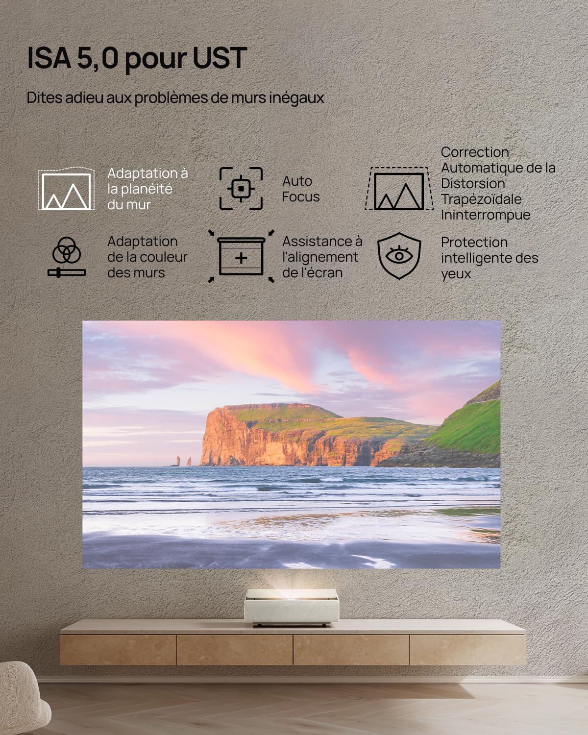 XGIMI AURA2 Videoprojecteur 4K Triple Laser Ultra Courte Focale