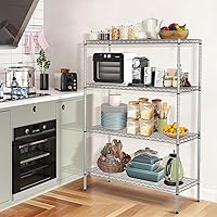 Vista 33 de Estantes de almacenamiento de 6 niveles con ruedas, estantería de metal resistente, capacidad de 2100 libras, estantería de garaje, estantes