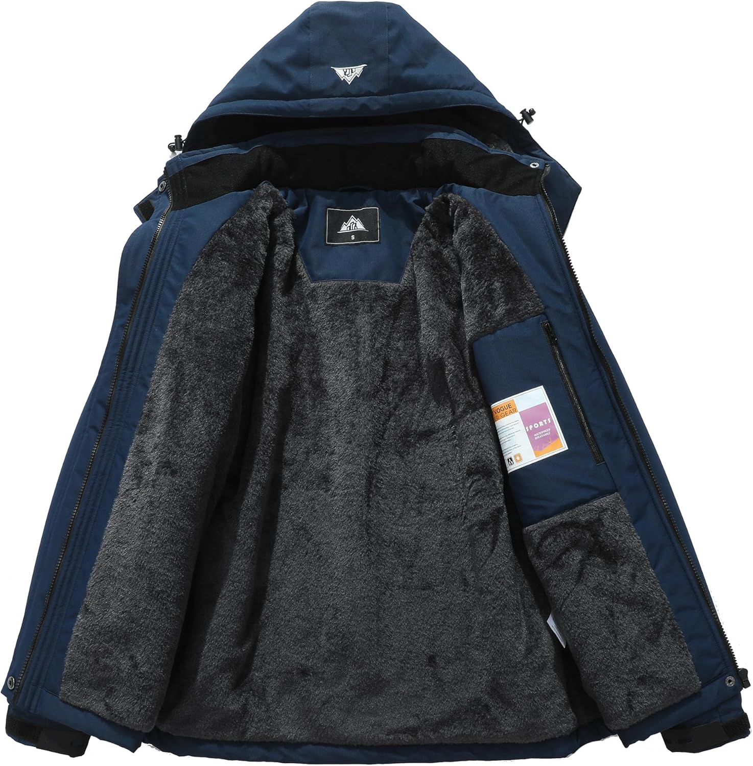 MOERDENG Women's Waterproof Ski Jacket Warm Winter Coat Outdoor Windbreaker Hiking Snowboarding Jacket - Image 4