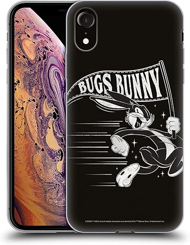 Miniatura 251 de Head Case Designs Funda de gel suave con licencia oficial de Looney Tunes Retro Bugs Bunny compatible con Apple iPhone 11 Pro Max Retro,Blanco y