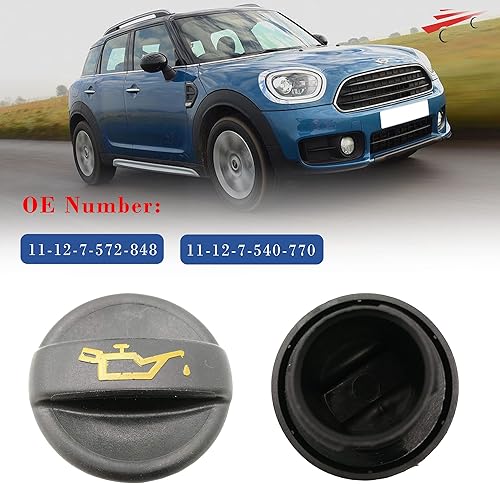 Miniatura 3 de Tapa de llenado de aceite de motor N14 para 2007-2012 Mini Cooper S 1.6L R55 R56 R57 11-12-7-572-848 11 12 7 572 848