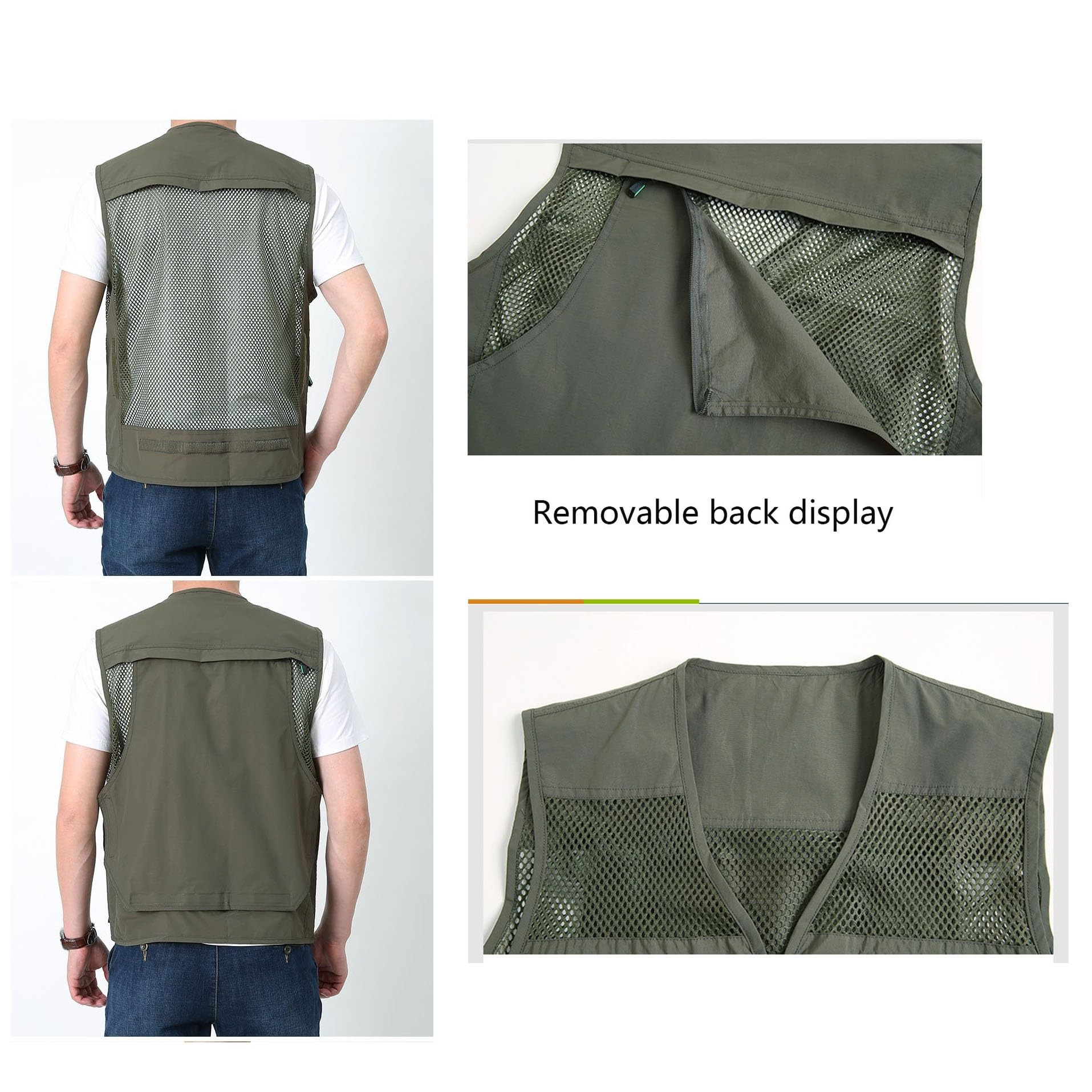 Wygwlg Gilet Fotografico Leggero, Giacca da Pesca ad Asciugatura Rapida