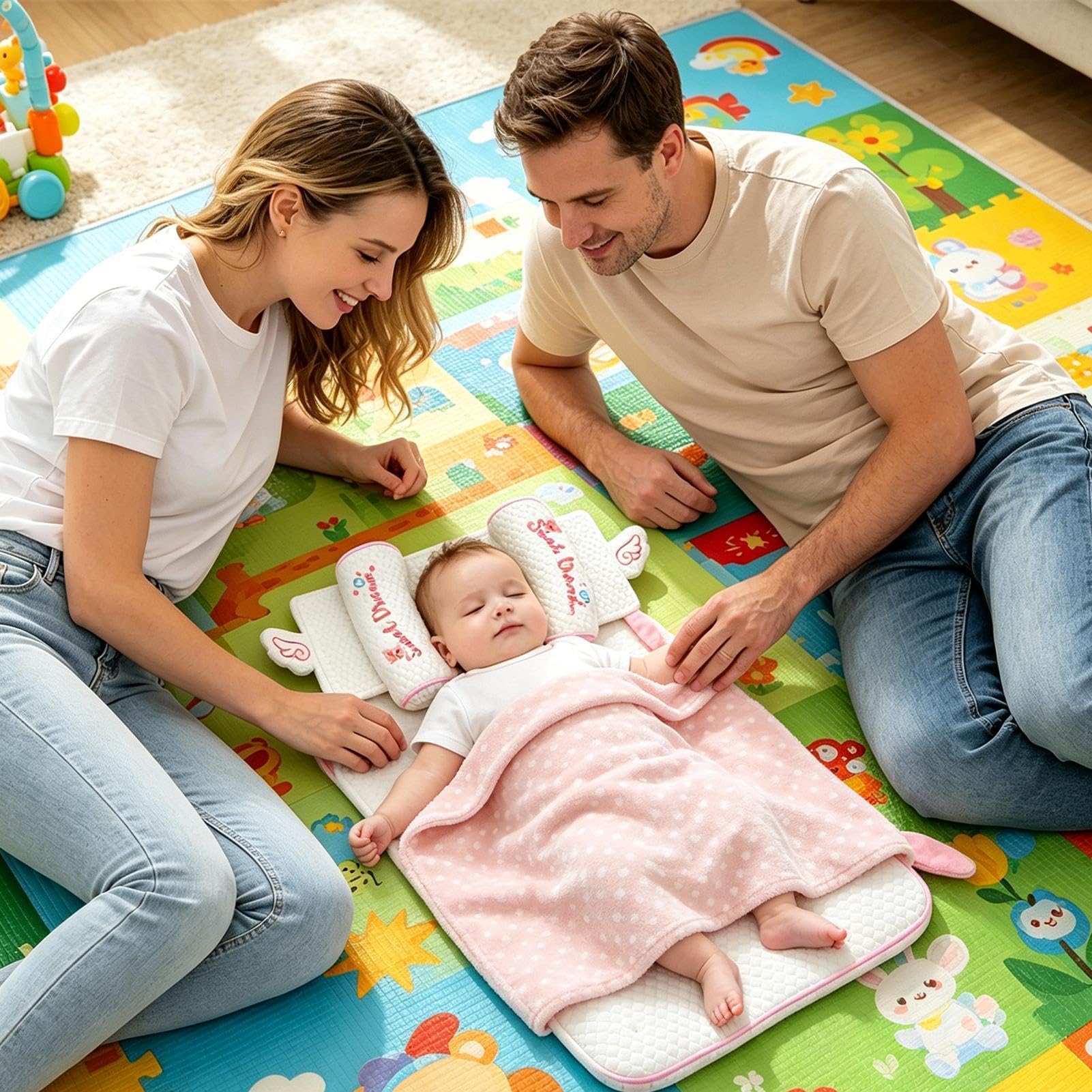 Coussin réglable en coton respirant pour