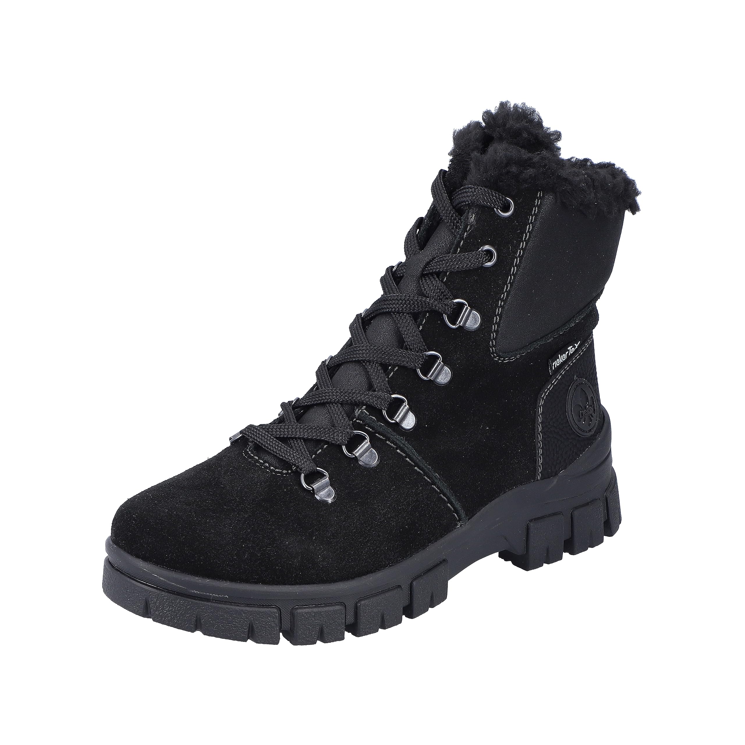 Rieker Women's Z1010 Lace-Up Boots, black, 6.5 UK