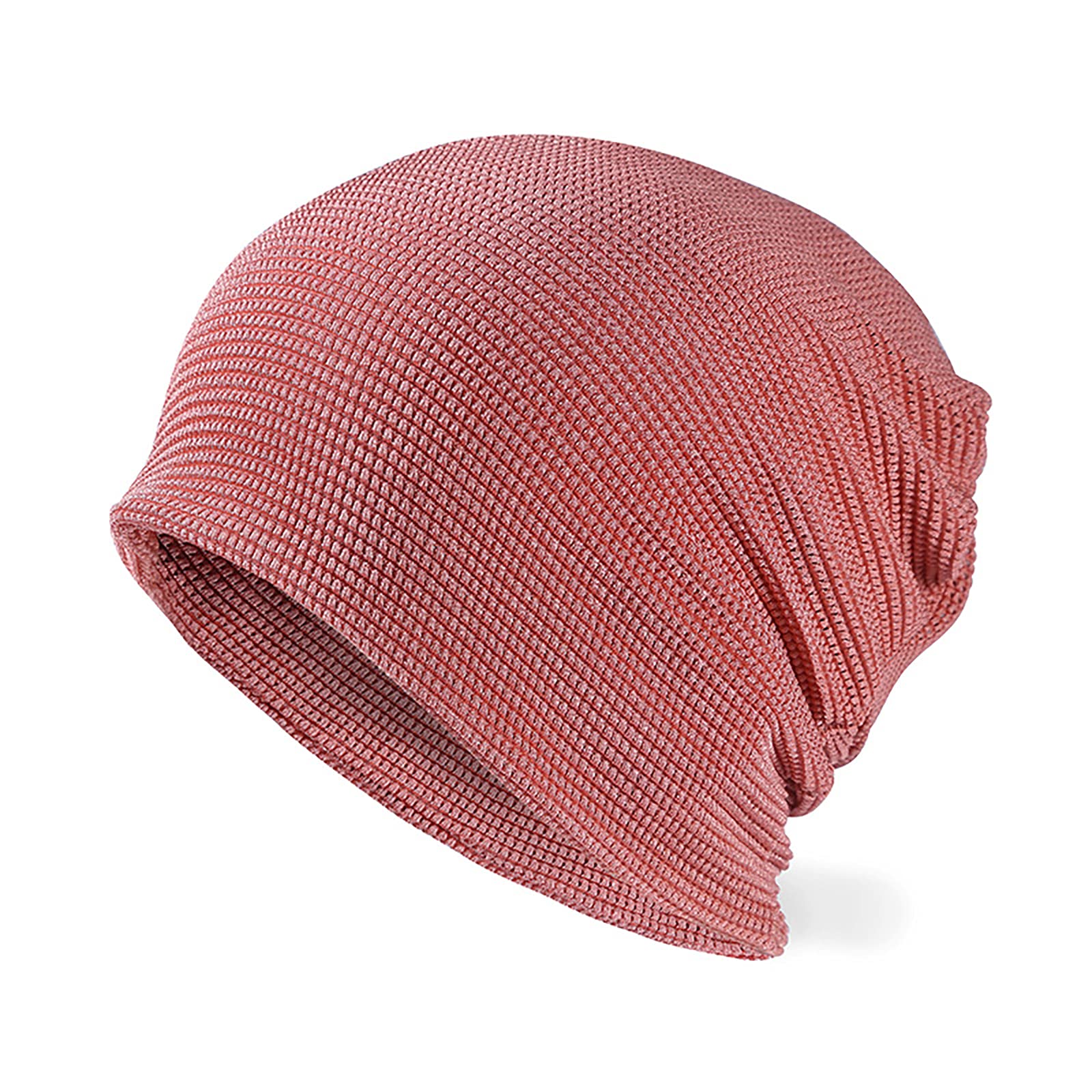 Long KeeperSlouch Beanie Hat - Cotton Slouchy Knit Skull Cap Thin Baggy Beanies Sleep Summer Hat for Men Women