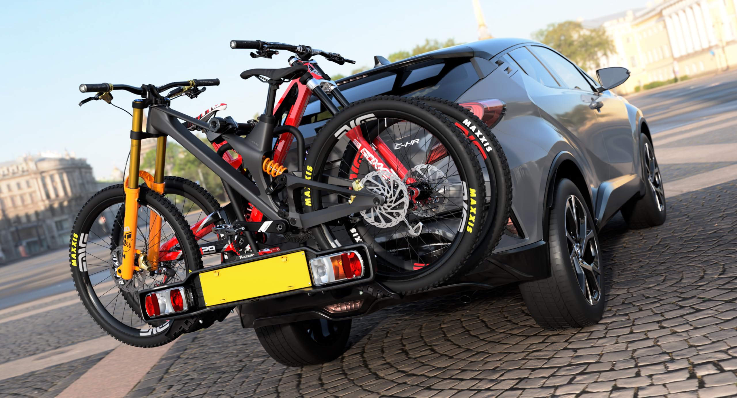 Peruzzo Supporto frizione Siena E-Bike nero, universale per 2 ruote, 668E