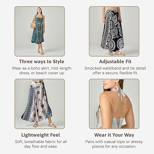 Miniatura 3 de Joob Joob Faldas largas boho para mujer - Falda maxi hippie bohemia de verano