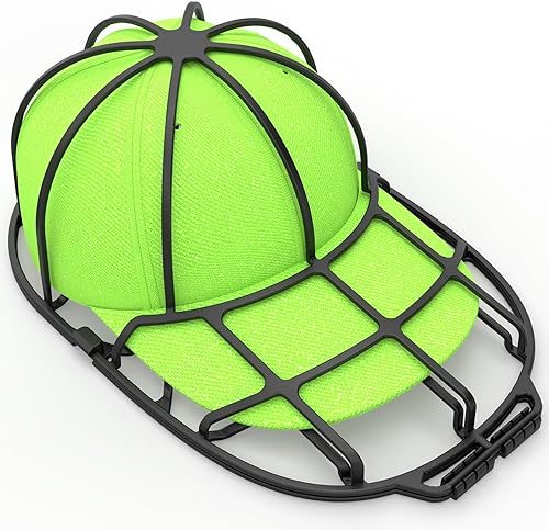 Jaula de lavado de sombreros de béisbol, limpiadores de sombreros para lavadora, apto para adultos y niños, jaula de marco de arandela de sombreros,
