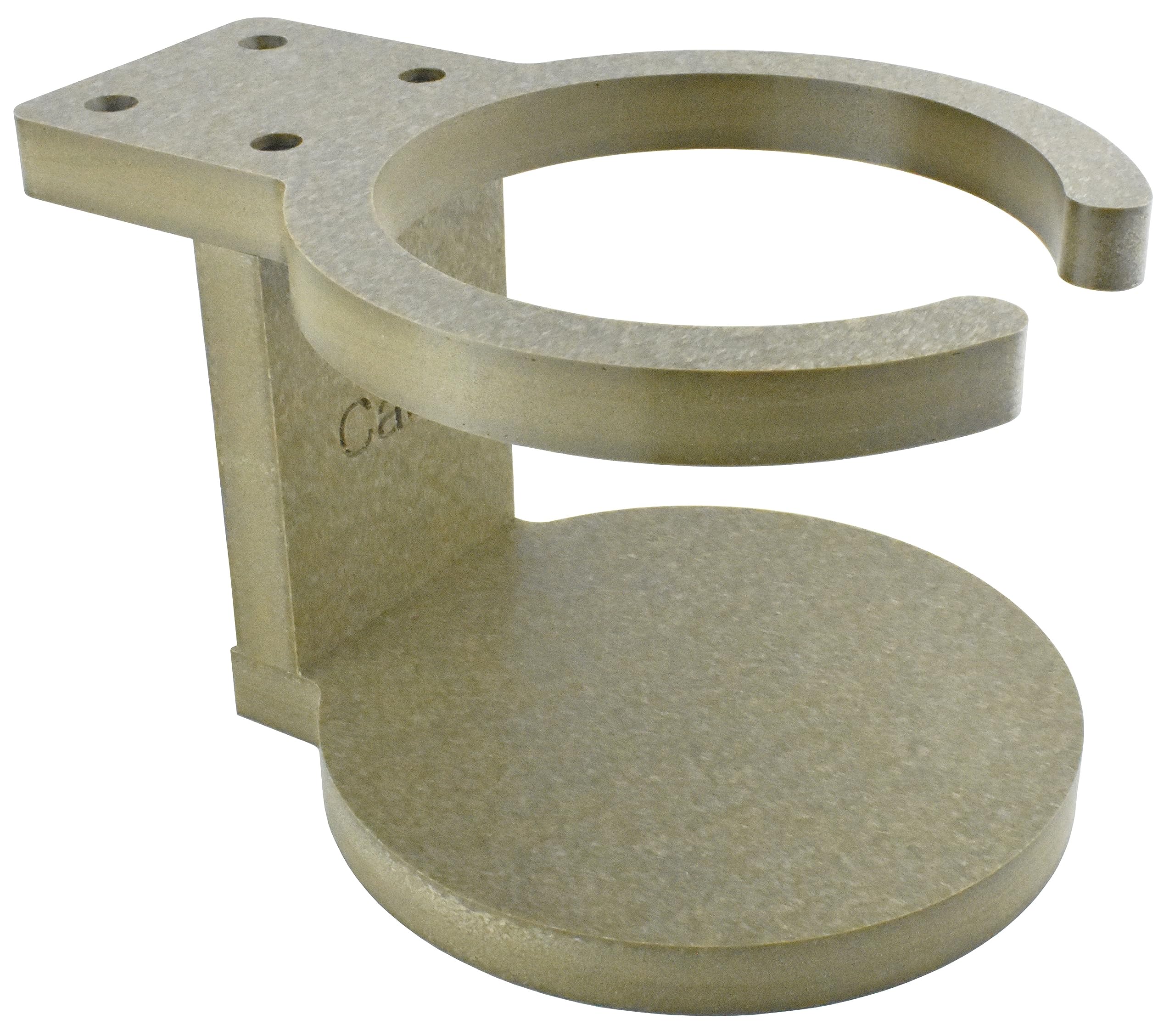 Poly Cup Holder for Adirondack Chair or Patio, Fits Standard- Large Cups (1 Pack, Weathered Wood)