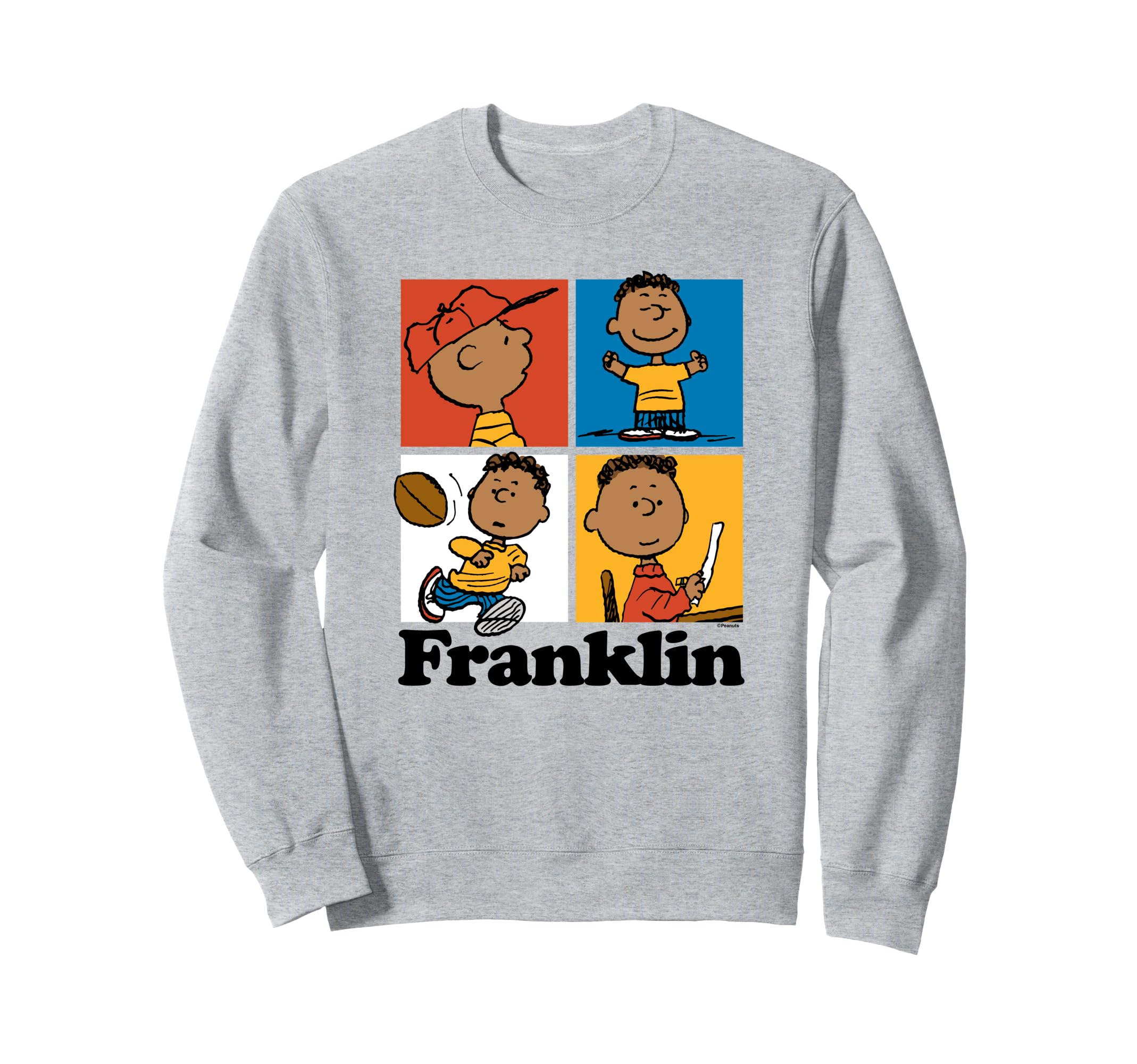 Amazon.com: Peanuts - Franklin Armstrong Grid Sweatshirt : Clothing, Shoes  \u0026 Jewelry