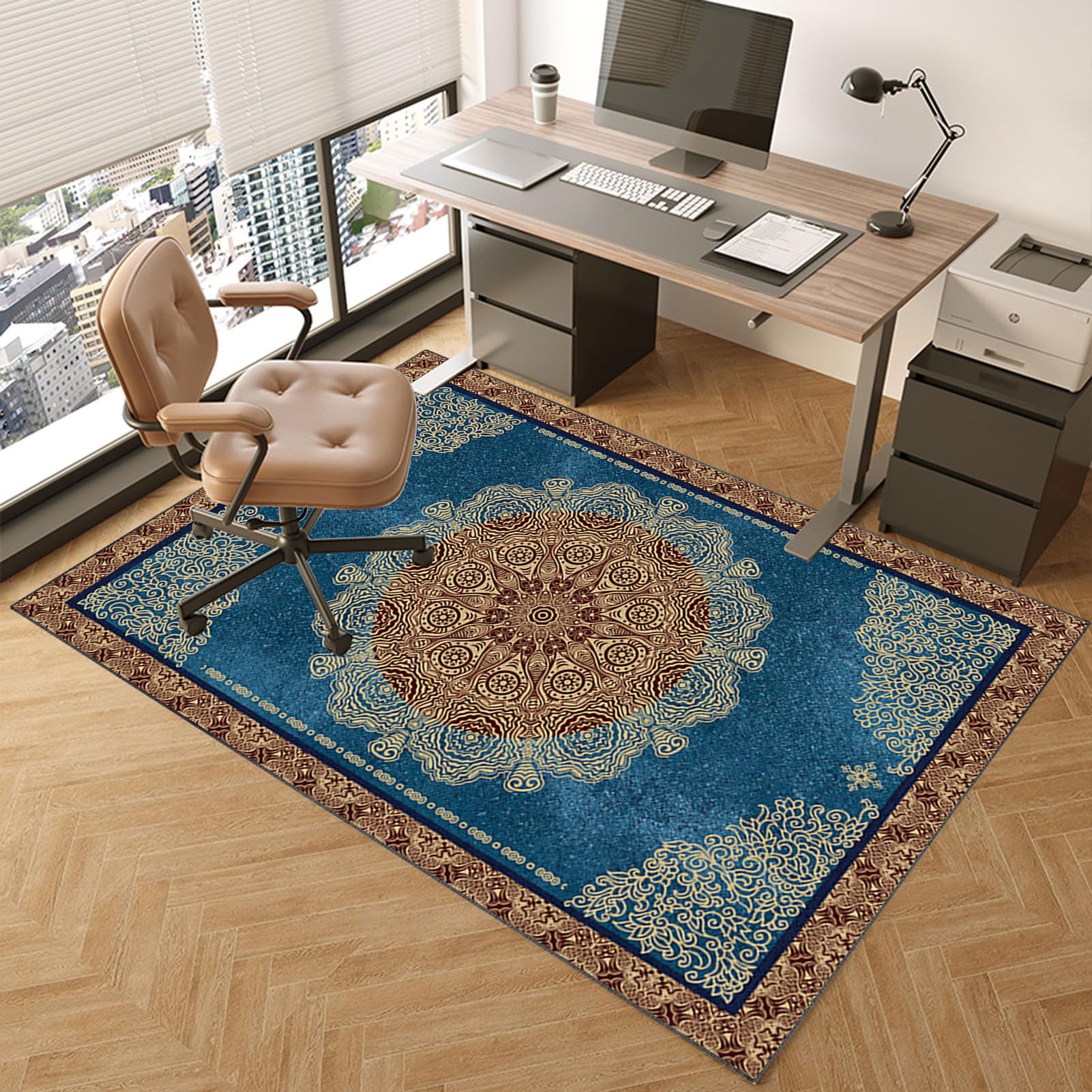 Tappetino Per Sedia Da Ufficio - 90x120 Cm, Antiscivolo E Protettivo Per Pavimenti - Foto 13