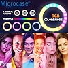 Microcase 26 سم YouTube Instagram TikTok Selfie RGB LED Ring Light + 2.1 mt Tripod + Bluetooth Remote AL2643