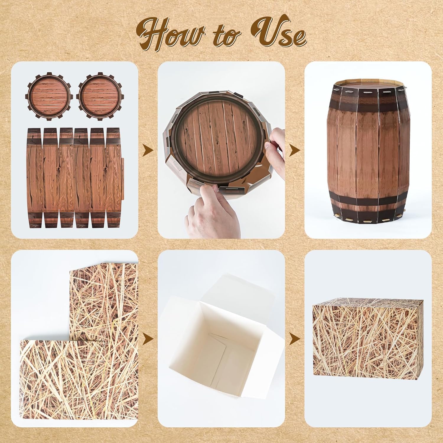11 Pcs Western Party Decorations, Wild West Cowboy Birthday Supplies with Backdrop Inflatable Cactus Wheel Whiskey Barrel Hay Bales, Rodeo Theme Photo Prop for My First Rodeo Party Decor