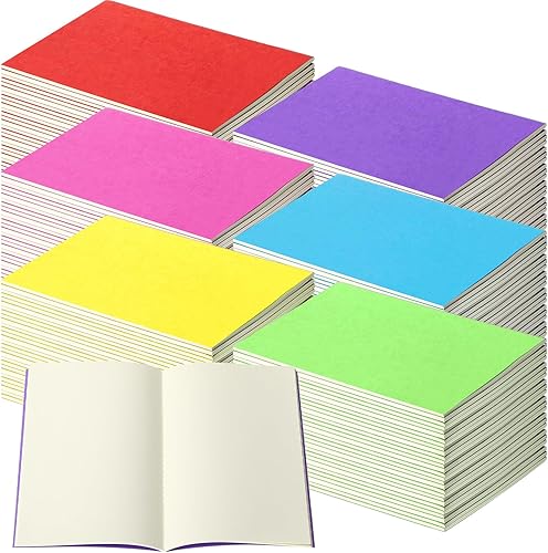 Thenshop 30 cuadernos de papel kraft A5 sin forro, cuadernos de bocetos, cuadernos de composición, diarios en blanco a granel para estudiantes,