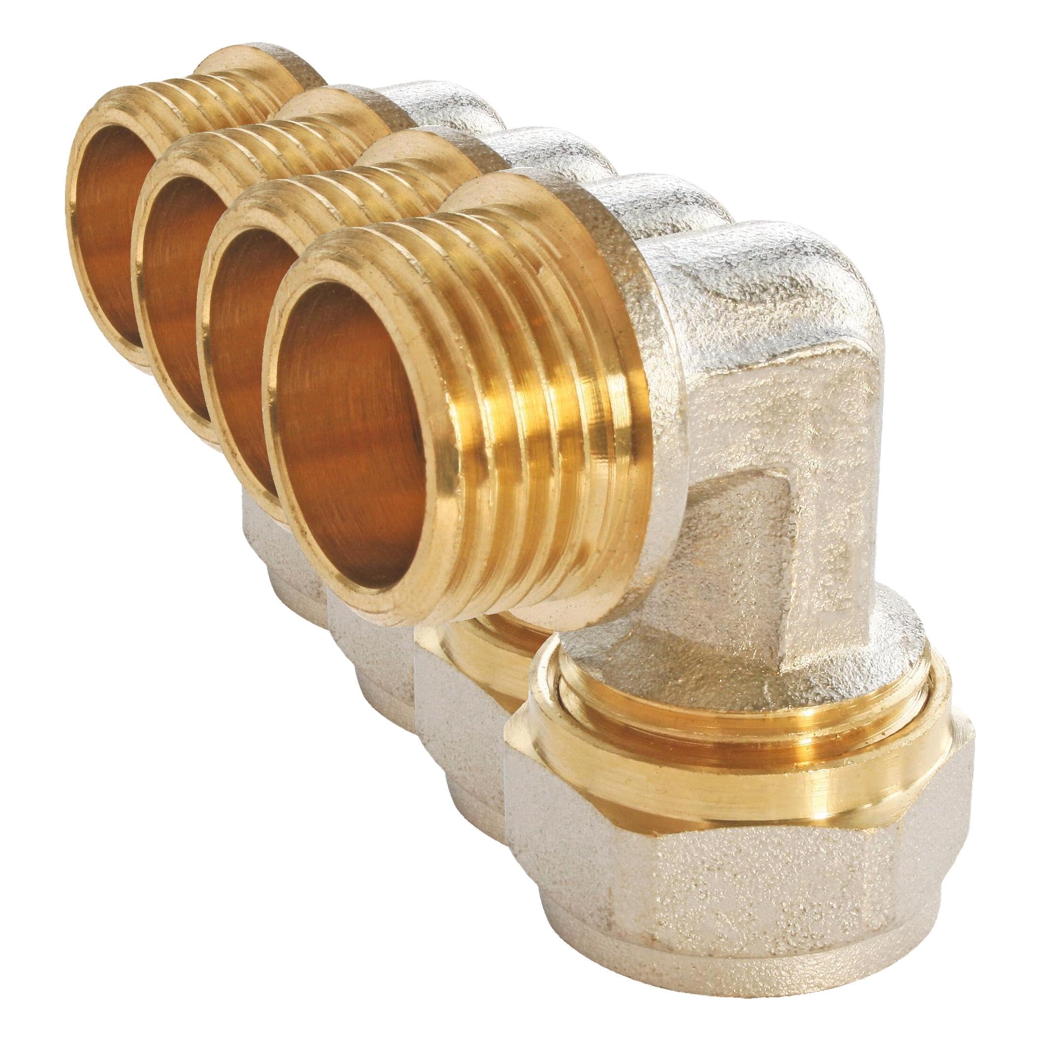 Coude multicouche 16 SOMATHERM FOR YOU raccord à compression 1/2 pour plomberie