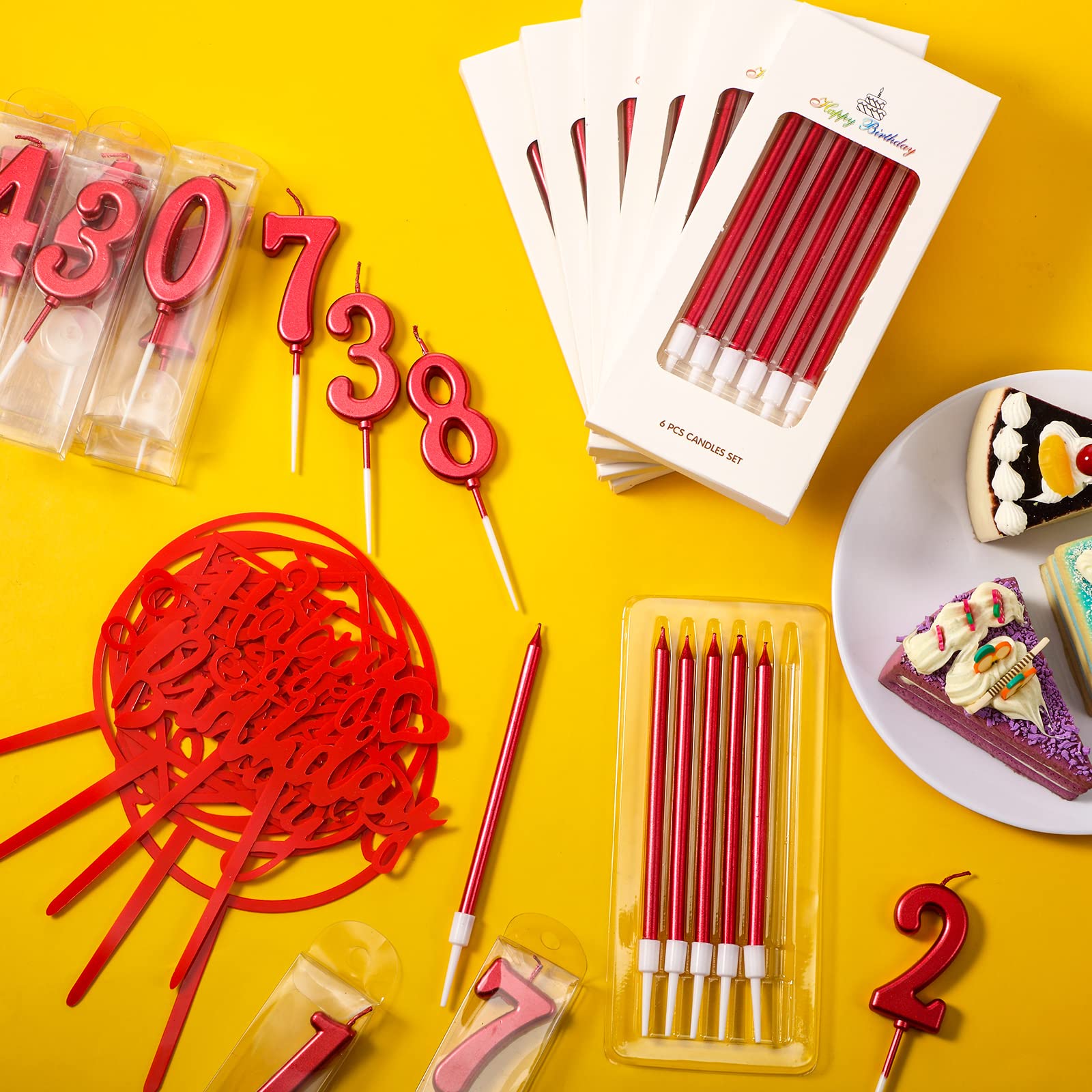 Amazon.co.jp: 誕生日キャンドル84点セット 数字30個 バースデー