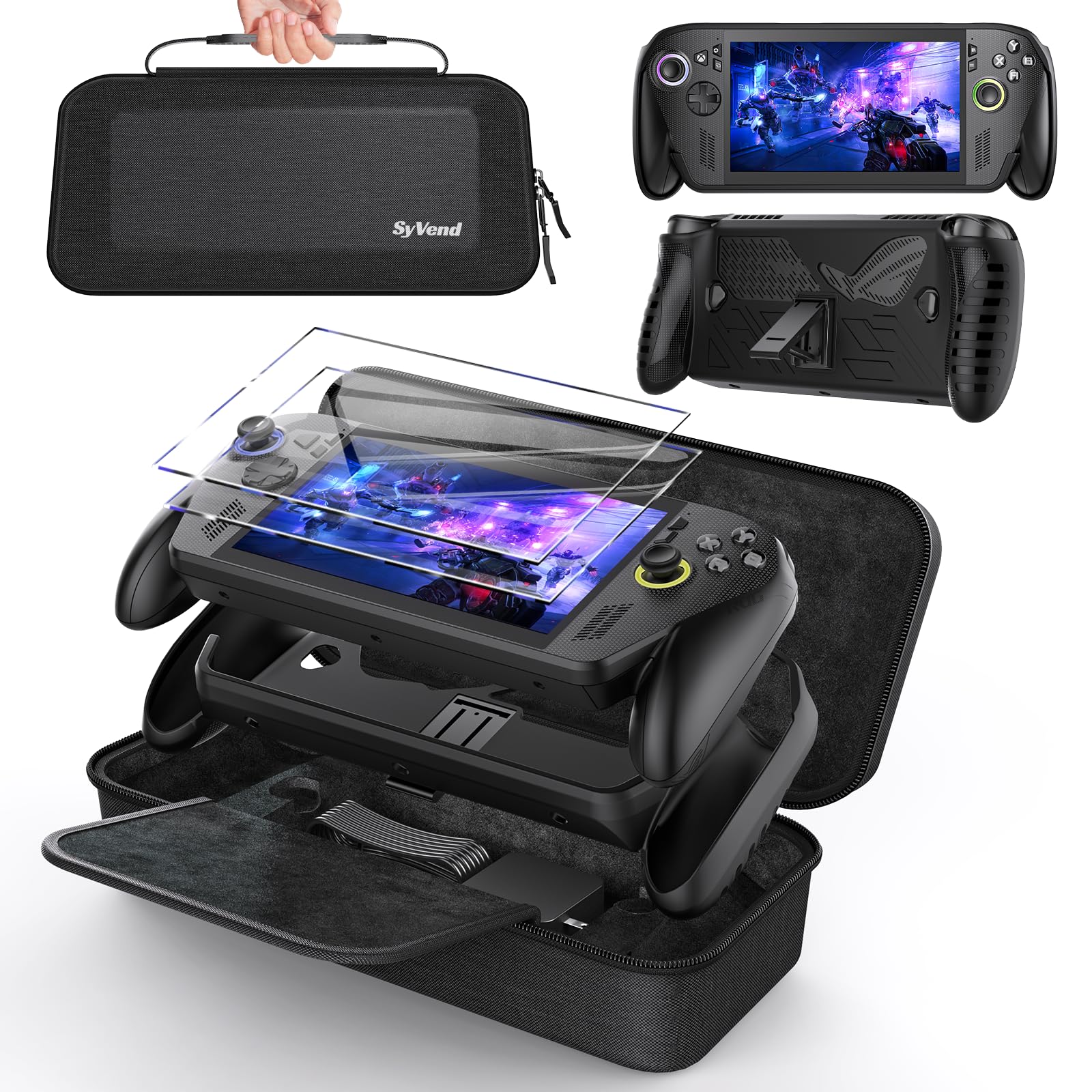 SyVend Carrying Case 3 in 1 Accessories Compatible with ASUS ROG Xbox Ally ROG Xbox Ally X 7