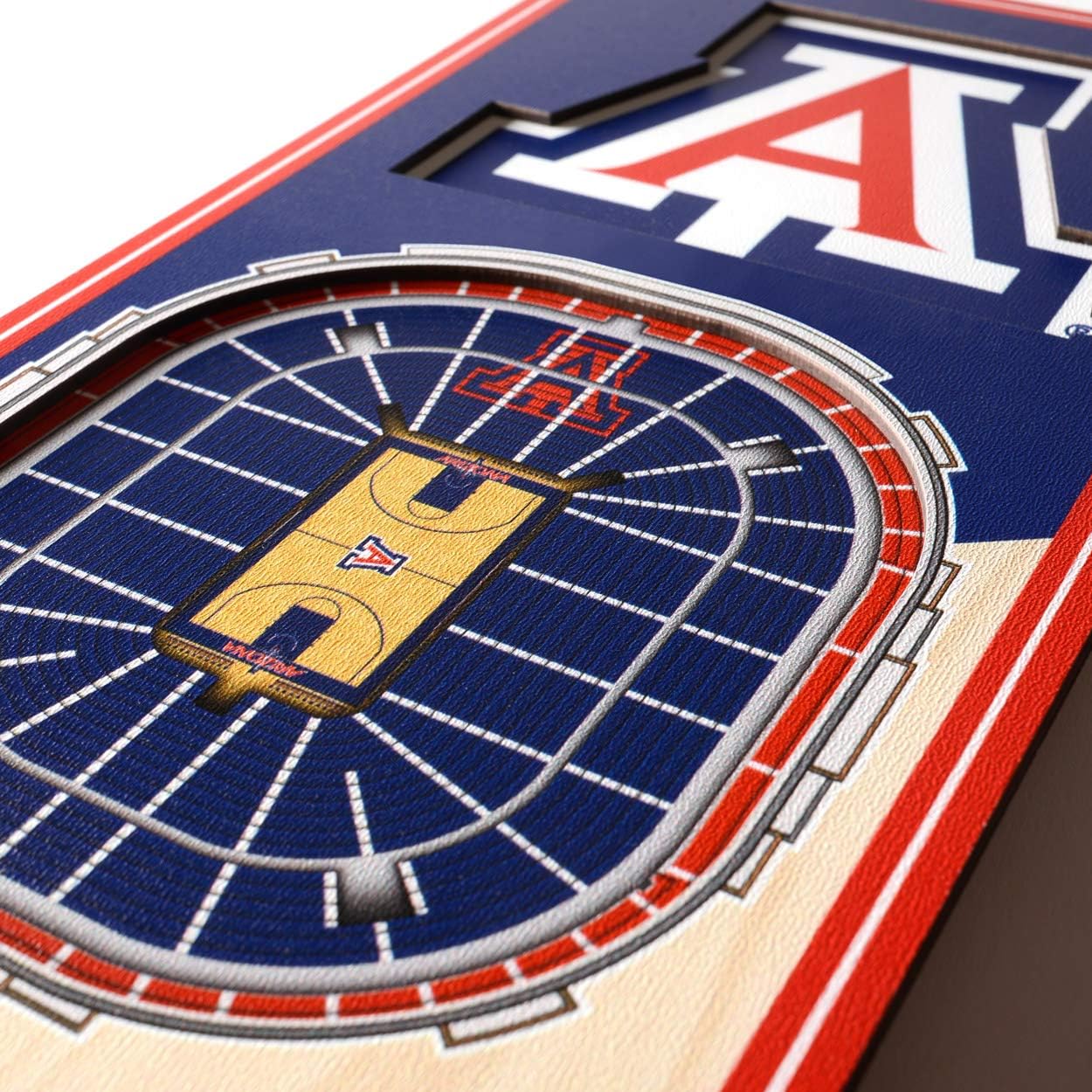YouTheFan NCAA Arizona Wildcats 3D Stadium 6x19 Banner - McKale Memorial Center