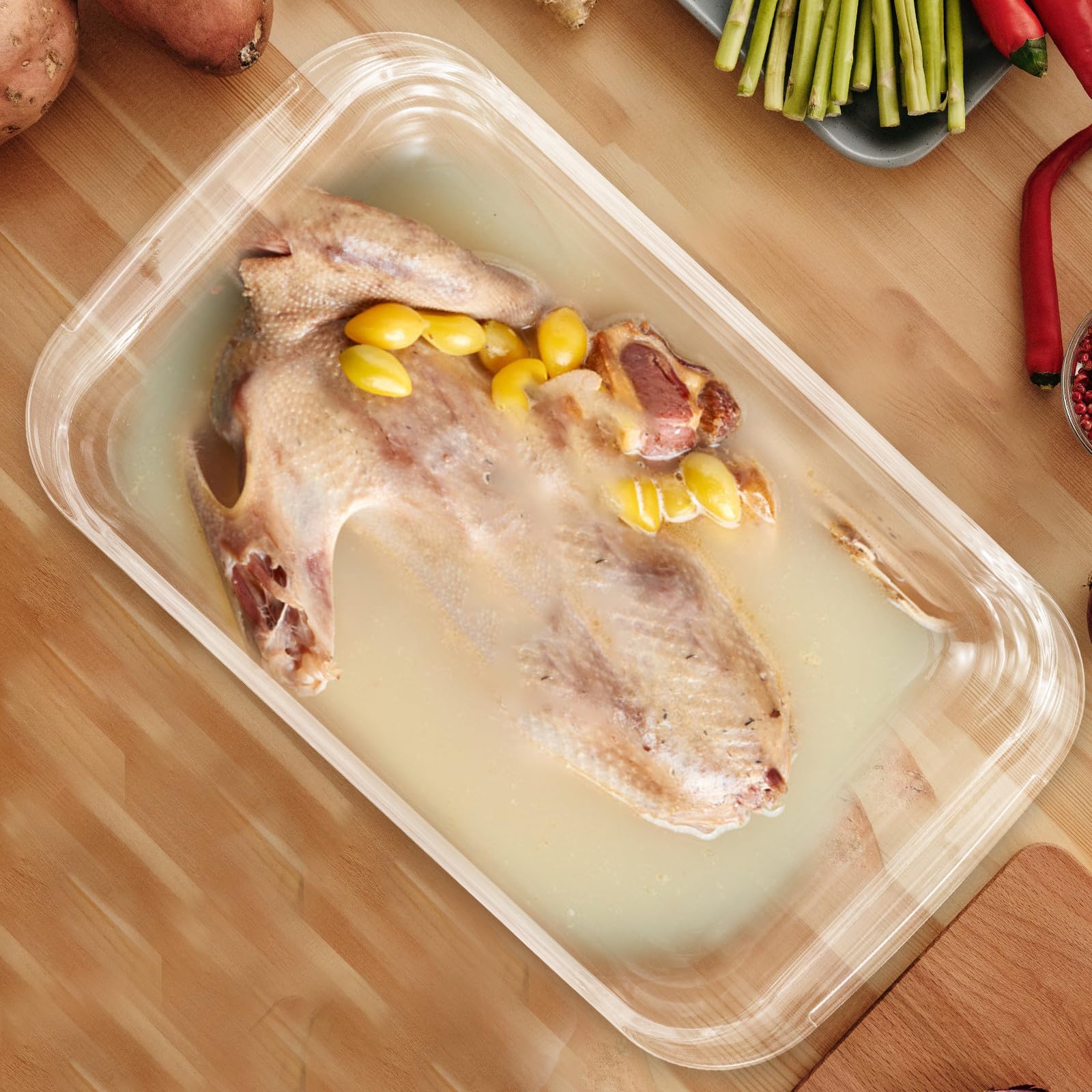 Toyvian Glas Backform aus Glas Ofenfest 2 Stück für Backofen Kuchenbackform Leicht zu Reinigen Hitzebeständig zum Backen von Rindfleisch und Ofen