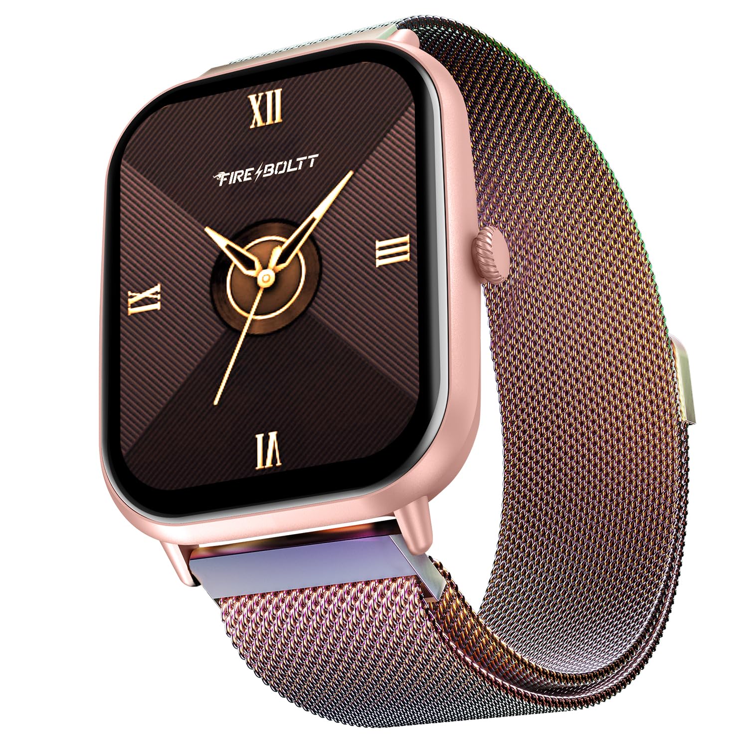 Fire-Boltt Ninja Call Pro Max Ultra Bluetooth Calling Smart Watch, 2.01" HD Display, 120+ Sports Modes, Health Suite, AI Voice Assistance, SpO2 Smartwatch for Men & Women - Rainbow Link