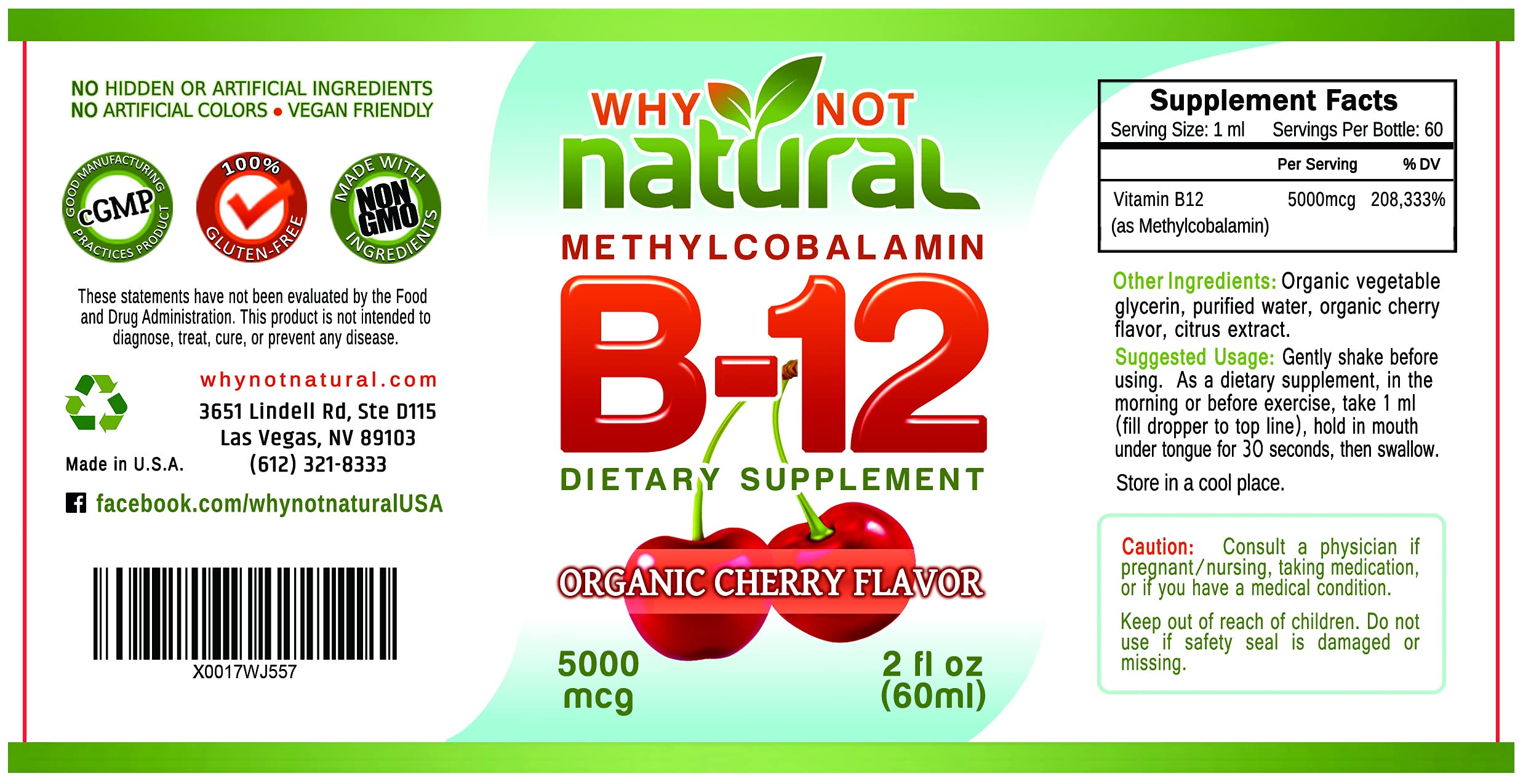 Garden of Life B12 Vitamin mykind Organic Whole Food B12 for