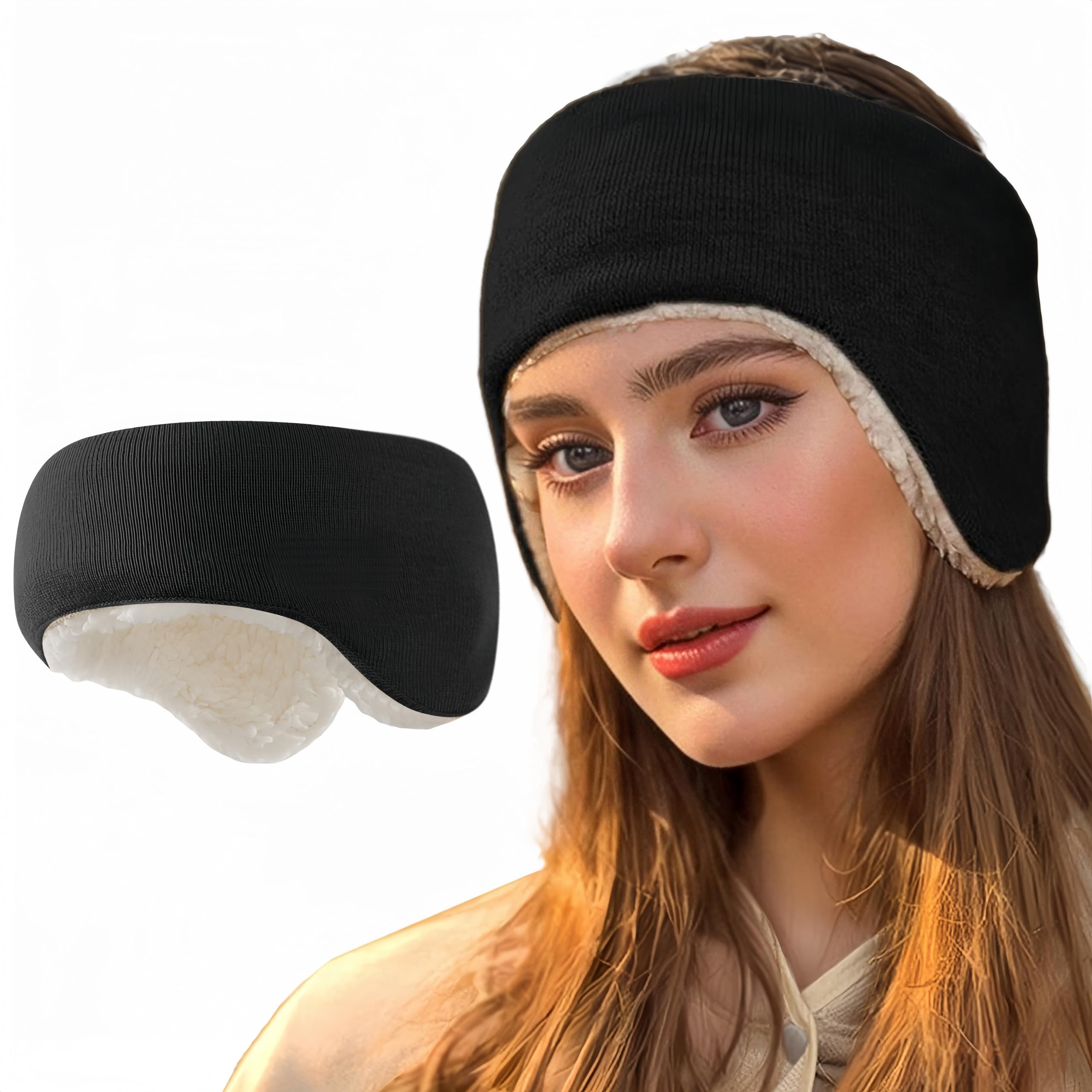 ZEOXUER Stirnband Winter Ohrenschützer Sport Headband Thermal Stirnbänder elastisch Kopfband für Damen und Herren zum Laufen Wandern Radfahren und Motorradfahren