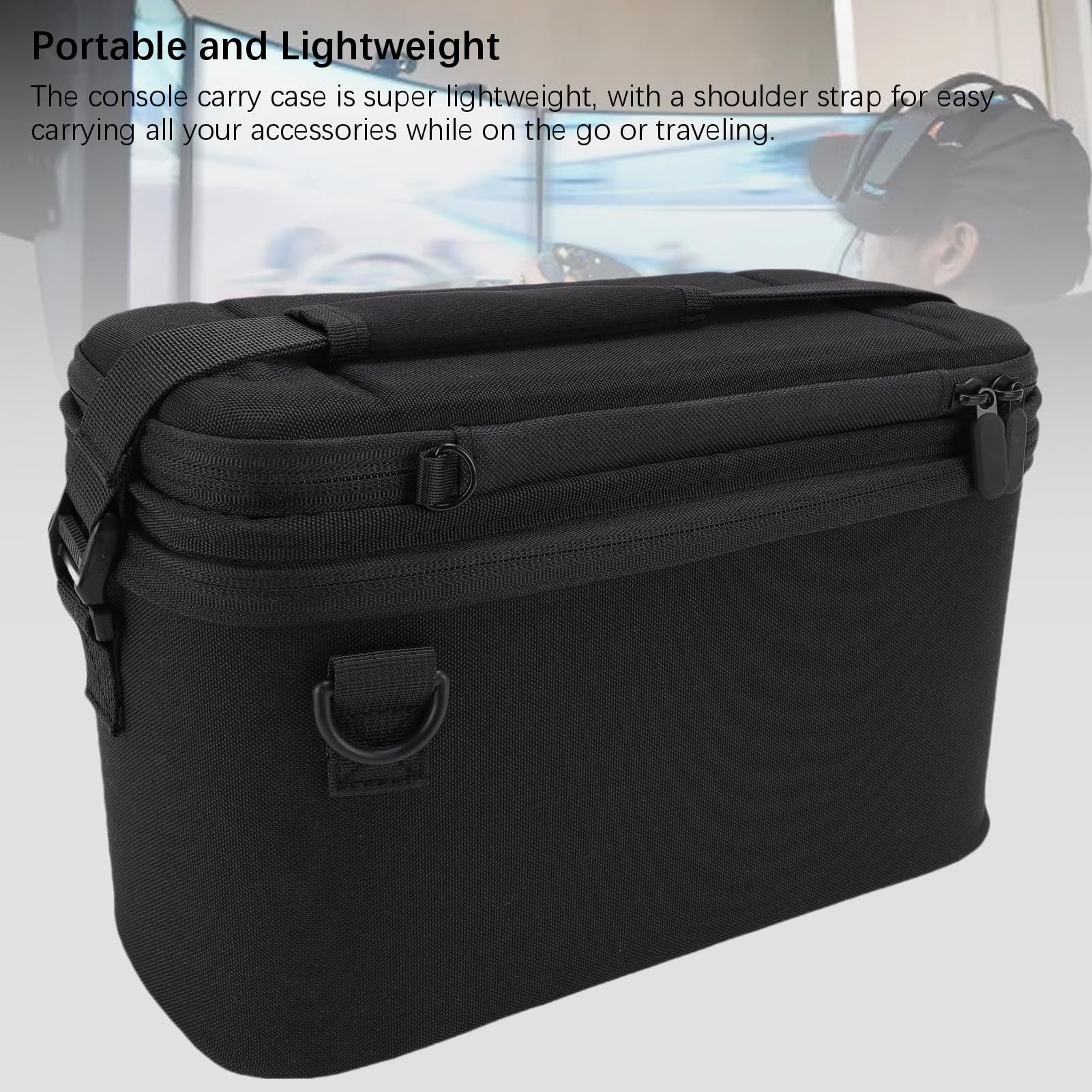 HELEVIA Switchs 2 Borse di Stoccaggio della Custodia, per Console a Tenuta a Tenuta a Tenuta Oxford con Spallatta, Adatto per Interruttori 2 Accessori 24 Carte di Gioco