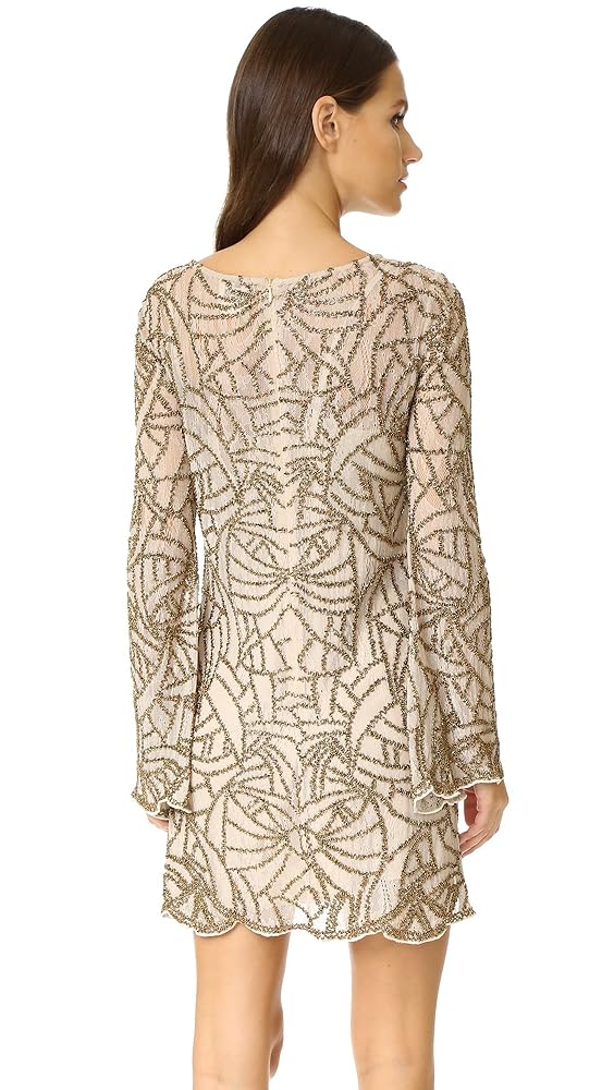 Amazon.com: Haute Hippie Women's The Goldfinger Dress, Buff