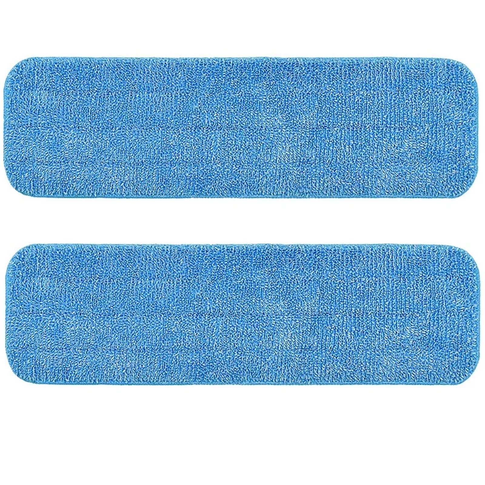 10 panni di ricambio in microfibra for mocio | Ricarica lavabile adatta for mop spray, strumenti for la pulizia, bagnati e asciutti(14x46cm-blue)