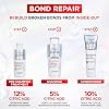 L'Oréal Paris Elvive Bond Repair Sulphate-Free Shampoo, with Citric Acid Complex, Restores Original Strength, 98% Less Breakage, 90% More Shine, 82% Stronger, for All Damaged Hair, 200ml