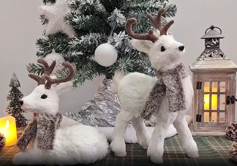Amazon.com: Nature Vibe 14.8 Inches Sisal Reindeer Christmas