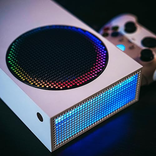 Miniatura 5 de eXtremeRate Tira de luz LED RGB para consola Xbox Series S Ventilador, 39 efectos multicolor que cambian de color, kit de tira de luz flexible para