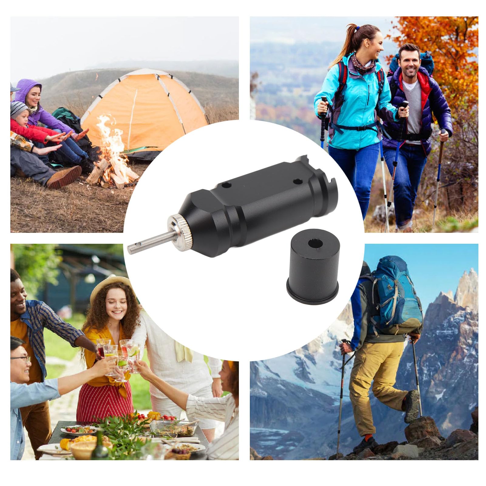 Dpofirs Alarme de Voyage de Camping Facile à Installer, Fiable et Réutilisable, Dissuasion Efficace pour Les Fermes de Campings Résidentiels