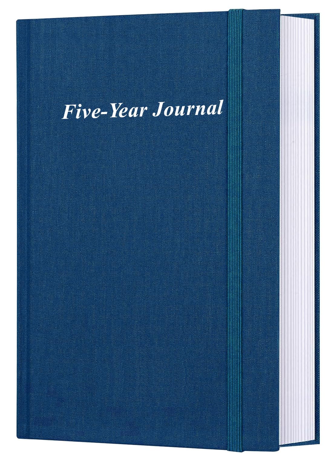 Diario 5 anni con copertina rigida, il più facile da usare, sistema di diario giornaliero quinquennale facile e veloce | 14 x 20 cm, blu
