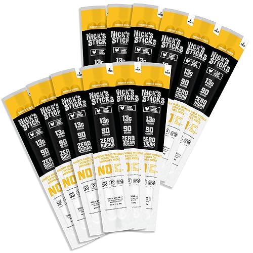 Nick's Sticks  Palitos de pollo de corral libre  Hecho en los Estados Unidos  Sin gluten  Aprobado por Paleo, Keto, Whole30  Sin soja, antibióticos