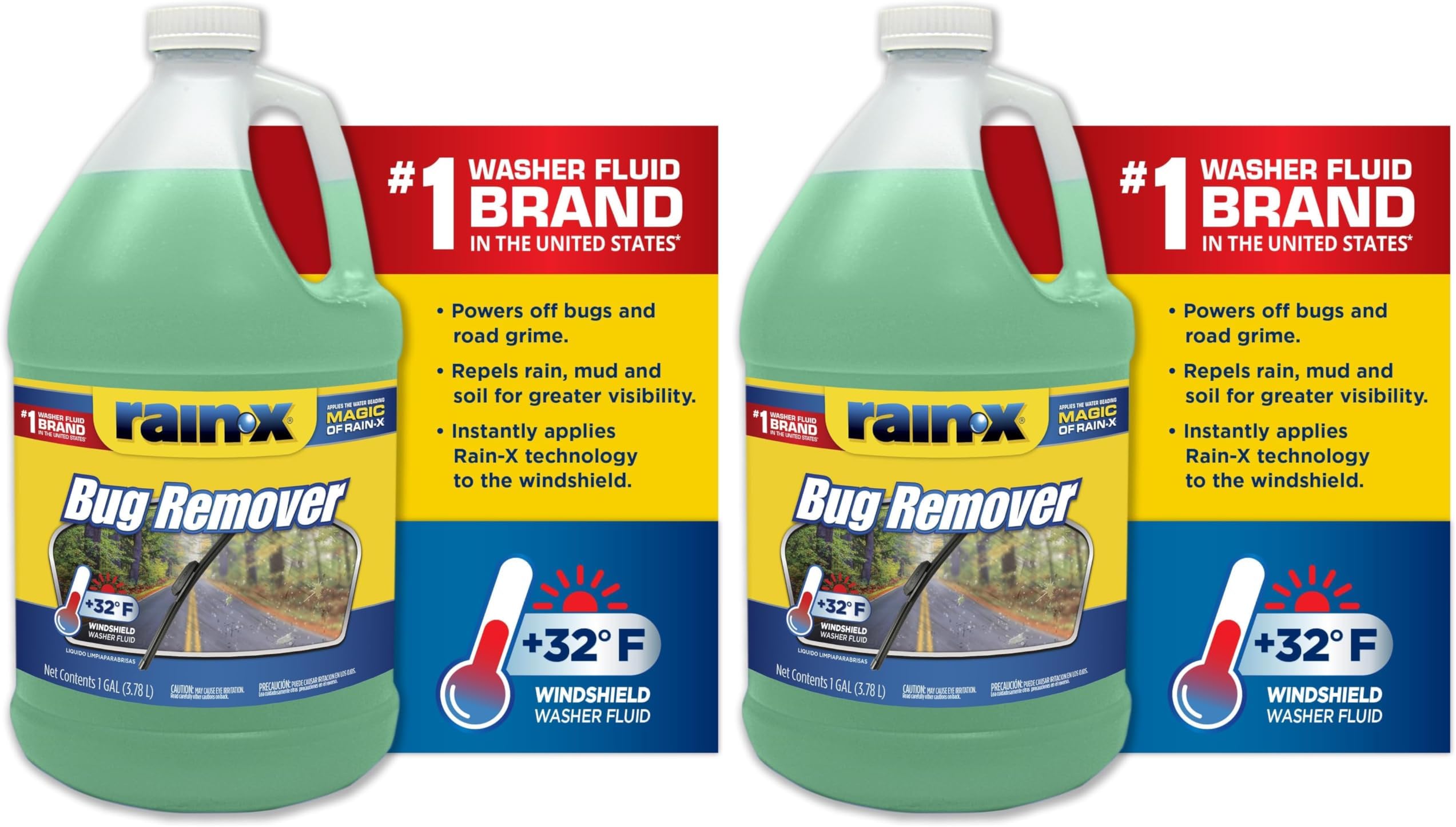 RainX RX68806 Bug Remover WWF, (Pack of 2)