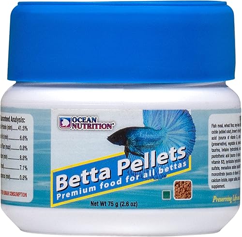 Ocean Nutrition Betta Pellets - Tarro de 2.65 onzas (2.65 oz)