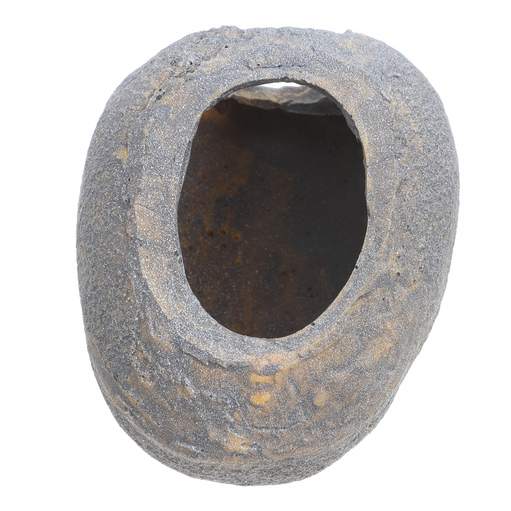 Hohopeti Aquarium Fish Hideout Rock Cave Dark Fish House Safe Decor for Tanks Versatile Hiding Spot for Shrimp and Reptiles